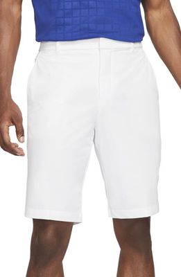 Nike Golf Dri-FIT Flat Front Golf Shorts in White/White