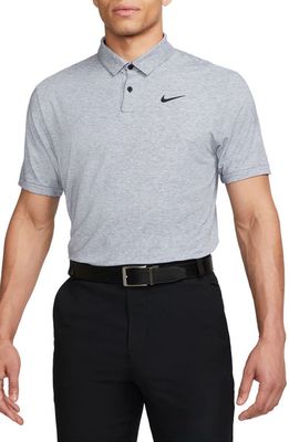 Nike Golf Dri-FIT Heathered Golf Polo in Midnight Navy/White