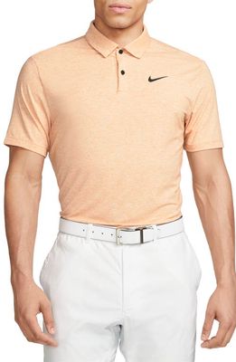 Nike Golf Dri-FIT Heathered Golf Polo in Monarch/Black