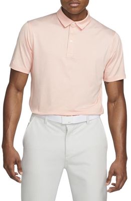 Nike Golf Dri-FIT Men's Pinstripe Player Polo in Orange/Brushed Silver