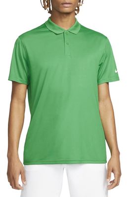 Nike Golf Dri-FIT Piqué Golf Polo in Classic Green/White