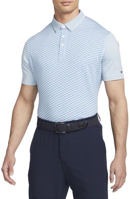 Nike Golf Dri-FIT Player Argyle Polo in Boarder Blue/Brushed Silver
