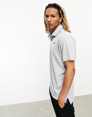 Nike Golf Dri-FIT polo in gray