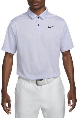 Nike Golf Dri-FIT Tour Jacquard Golf Polo in Oxygen Purple/Black