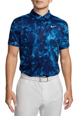 Nike Golf Dri-FIT Tour Performance Golf Polo in Dutch Blue/White