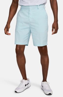 Nike Golf Dri-FIT Tour Seersucker Golf Shorts in Glacier Blue/Pure/White 