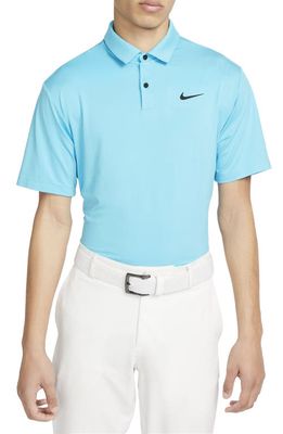 Nike Golf Dri-FIT Tour Solid Golf Polo in Baltic Blue/Black
