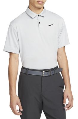 Nike Golf Dri-FIT Tour Solid Golf Polo in Light Smoke Grey/Black