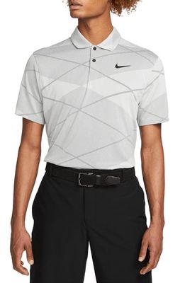 Nike Golf Dri-FIT Vapor Argyle Golf Polo in Photon Dust/Black