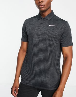 Nike Golf Dri-FIT Vapor jacquard polo in black