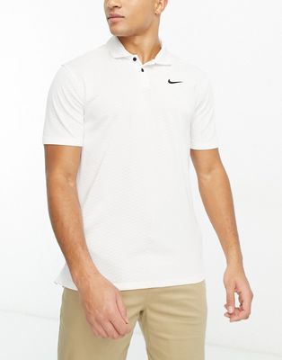 Nike Golf Dri-FIT Vapor textured polo in white