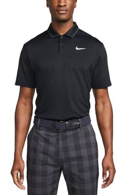 Nike Golf Dri-FIT Vapor Tipped Golf Polo in Black/White