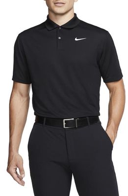 Nike Golf Dri-Fit Victory Polo Shirt in Black/White