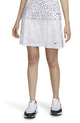 Nike Golf Nike Dri-FIT UV Victory Printed Golf Skirt in White/Black/Black