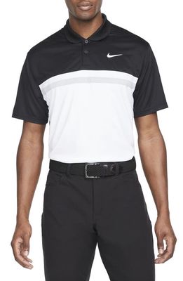 Nike Golf Nike Dri-FIT Victory Golf Polo in Black/White/Grey/White