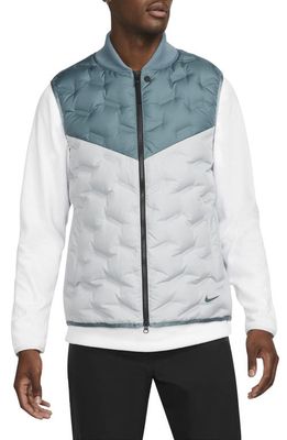 Nike Golf Nike Therma-FIT ADV Repel Zip Golf Vest in Hasta/Light Smoke Grey/Hasta