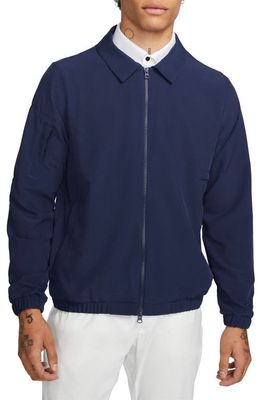 Nike Golf Water Repellent Zip-Up Golf Jacket in Midnight Navy/Midnight Navy