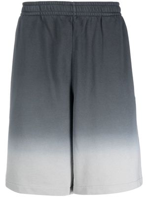 Nike gradient-effect cotton shorts - Grey