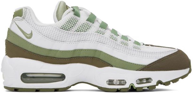 Nike Green & White Air Max 95 Sneakers