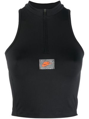 Nike half-zip logo-print vest - Black