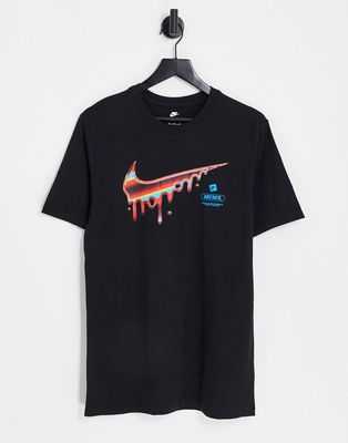 Nike Heatwave graphic T-shirt in black