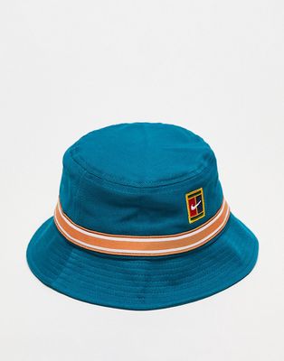 Nike Heritage tennis bucket hat in teal-Green