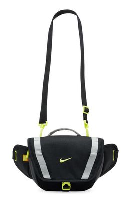 Nike Hike Convertible Belt Bag in Black/Particle Grey/Green