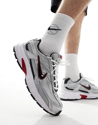 Nike Initiator sneakers in silver and black