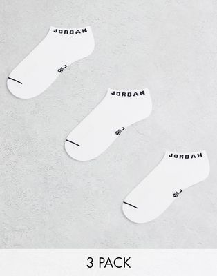 Nike Jordan 3-pack sneaker socks in white
