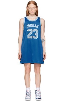 Nike Jordan Blue Polyester Mini Dress
