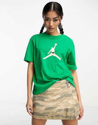 Nike Jordan graphic print T-shirt in green