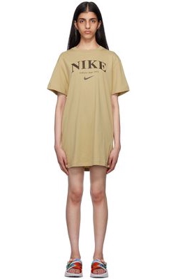 Nike Khaki Cotton Minidress