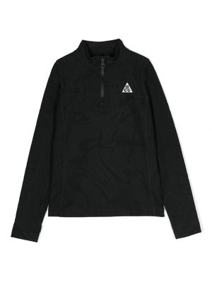 Nike Kids ACG Therma-FIT logo-print sweatshirt - Black
