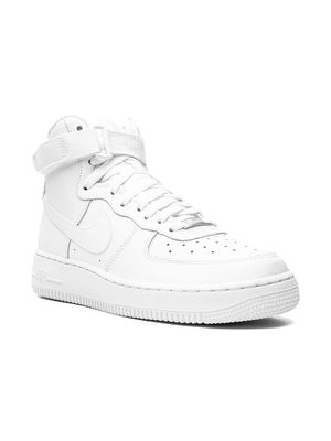 Nike Kids Air Force 1 High LE "Triple White" sneakers