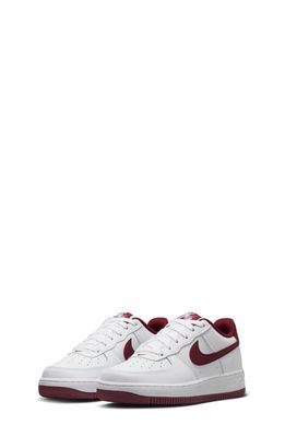 Nike Kids' Air Force 1 Sneaker in White/Team Red