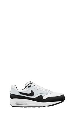 Nike Kids' Air Max 1 Sneaker in White/Black/Pure Platinum