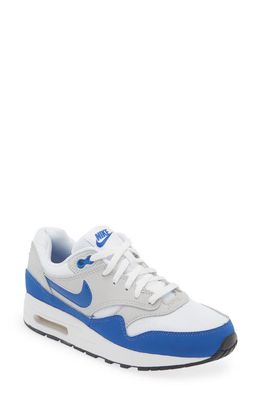 Nike Kids' Air Max 1 Sneaker in White/Royal/Grey/Black at Nordstrom, Size 5 M