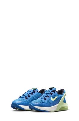 Nike Kids' Air Max 270 Go Sneaker in Photo Blue/White/Green/Volt