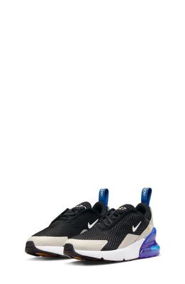 Nike Kids' Air Max 270 Sneaker in Black/White/Game Royal