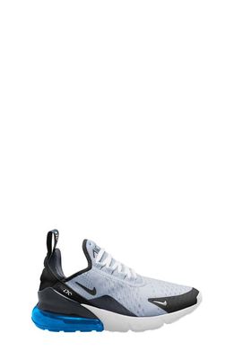 Nike Kids' Air Max 270 Sneaker in Football Grey/Black/Blue