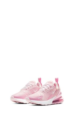 Nike Kids' Air Max 270 Sneaker in Pink Foam /White/Pink Rise