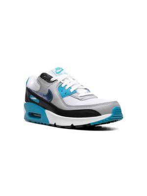 Nike Kids Air Max 90 "Blue Lightning/Metallic" sneakers - White