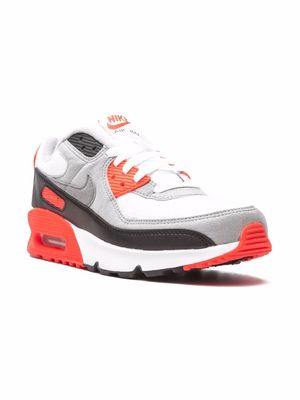 Nike Kids Air Max 90 "Infrared 2020" sneakers - White