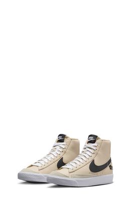 Nike Kids' Blazer Mid '77 High Top Sneaker in Sanddrift/Twine/White/Black