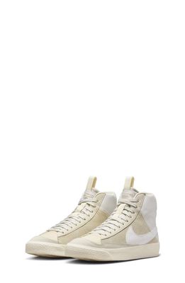 Nike Kids' Blazer Mid '77 SE Sneaker in White/Phantom/Cream/White