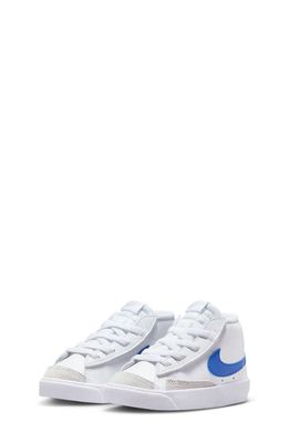 Nike Kids' Blazer Mid '77 Sneaker in White/Royal/Pure Platinum