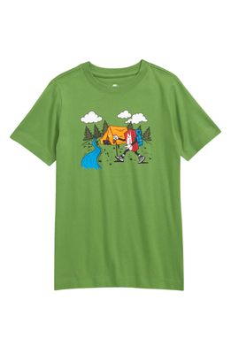 Nike Kids' Camping Boxy Graphic Tee in Chlorophyll