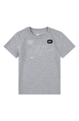 Nike Kids' Club Logo T-Shirt in Dark Grey