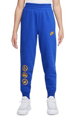 Nike Kids' Culture of Basketball Joggers in Game Royal/Yellow Ochre