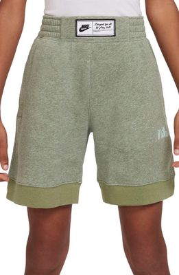 Nike Kids' Culture of Basketball Shorts in Alligator/Htr/Mint